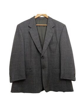 Oscar de la Renta blazer 100% virgin wool grey neutral multi tones size 44 short